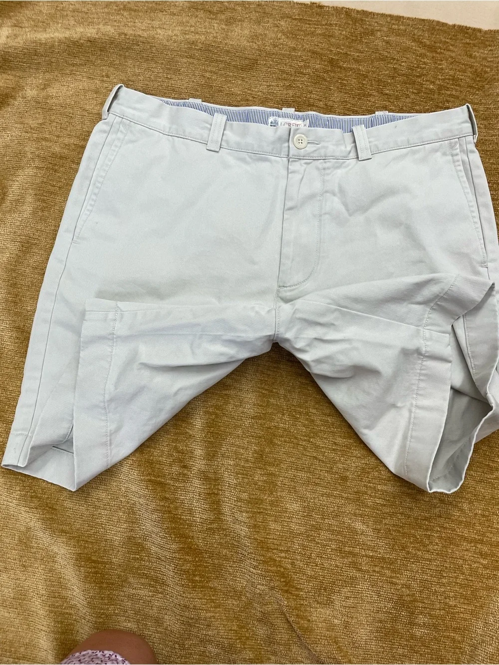 J Crew men’s size 36 khaki color Classic Cotton Chino Shorts
